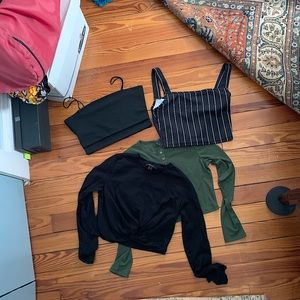 4 for 1 SHEIN cropped shirts